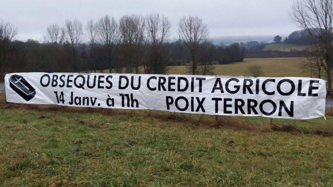 Poix-Terron : Dernière mobilisation des élus contre la fermeture de l'agence bancaire du Crédit Agricole
