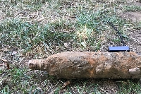 Un obus découvert dans une ferme à  Banogne-Recouvrance