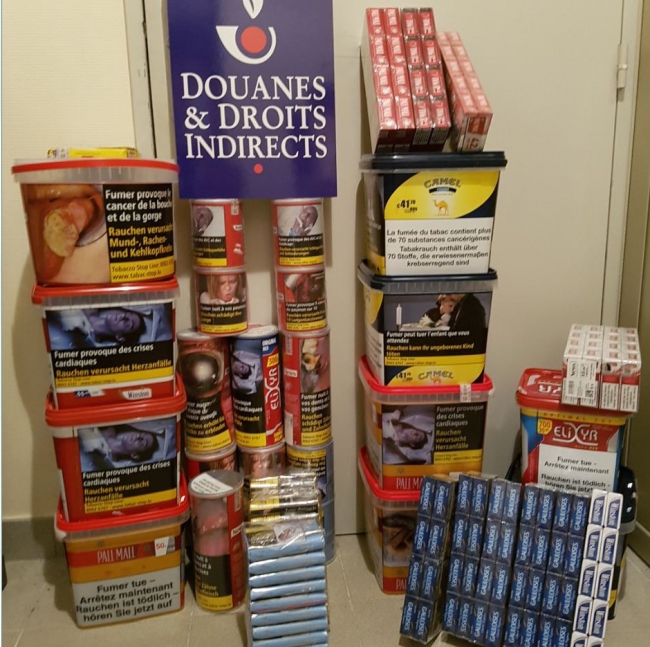 Région : 11,02 kilos de tabac saisis par la brigade des douanes de Chaumont 