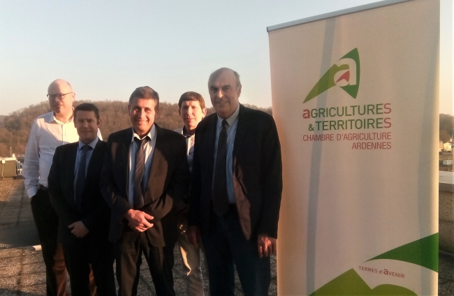 Benoit Dave réélu président de la chambre d’agriculture des Ardennes. 