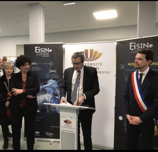 Inauguration de l’EiSINE par la Ministre Frédérique Vidal. 