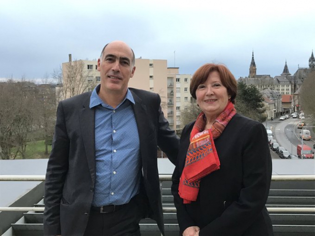 Rencontre avec la nouvelle présidente d’ Habitat 08 Marie José Moser . 