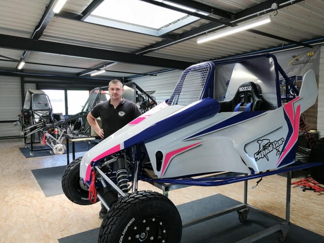 Les Ardennes représentées dans les courses de Sprint Cars européennes grâce à David Drouin, constructeur à Douzy