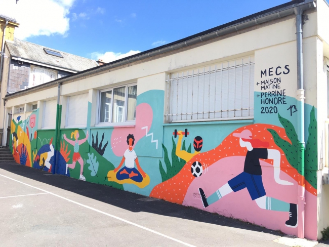Sauvegarde des Ardennes : Les ados de la Cité des Enfants participent à l'amélioration de leur lieu de vie par la réalisation d'une fresque