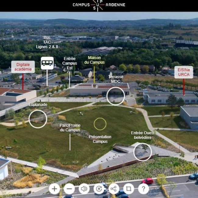 Le Campus Sup Ardenne s'offre un nouvel outil numérique : sa visite virtuelle
