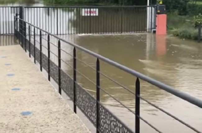 Les  communes de Brevilly et Douzy  impactées par la montée des eaux 