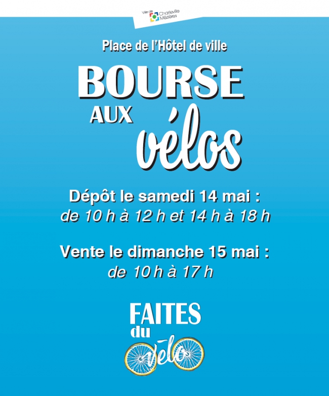 Grande bourse aux vélos ce dimanche à Charleville-Mézières à l'occasion de la seconde édition de « Faîtes du Vélo »