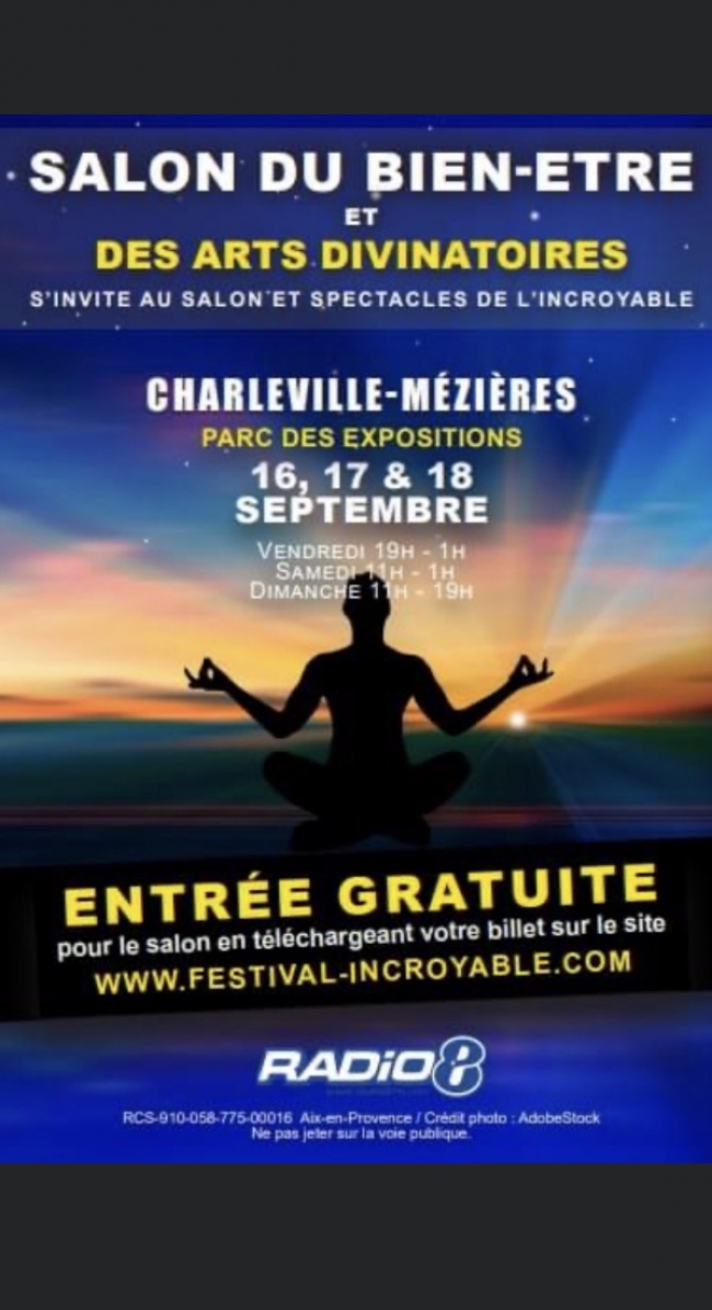 Le Salon du Bien-être et des Arts Divinatoires débarque au parc des expos de Charleville-Mézières 