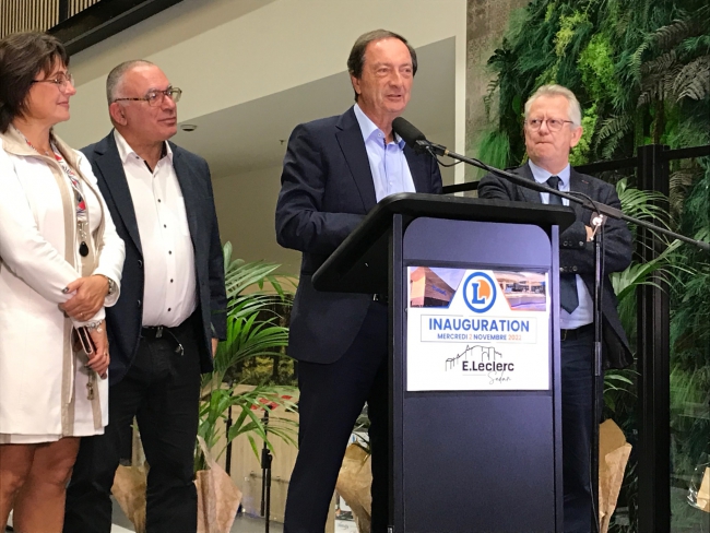 Sedan : le nouveau centre Leclerc officiellement inauguré en présence de Michel Edouard Leclerc 