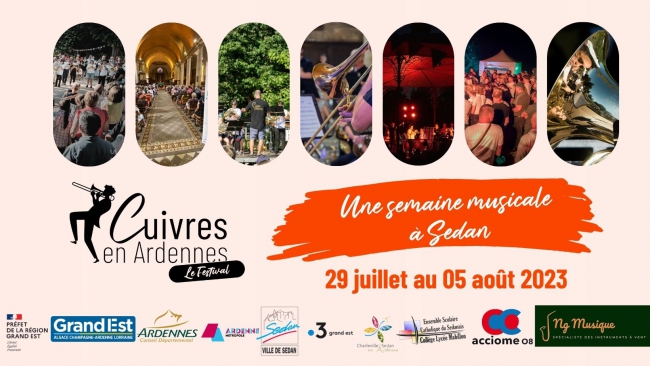 Le festival Cuivres en Ardennes revient à Sedan du 29 juillet au 5 août pour sa 3ème édition