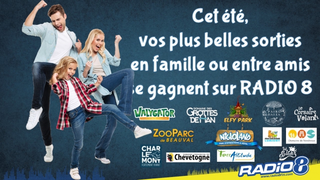 Cet été : gagnez vos plus belles sorties sur RADIO 8 !