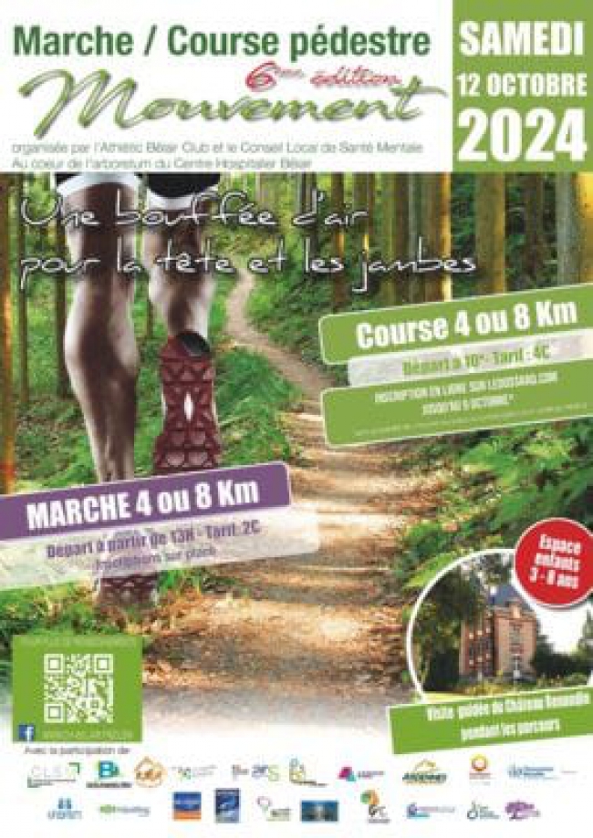 La course pédestre Mouvement, en faveur de la santé mentale, revient ce samedi 12 octobre, pour sa 6ème édition