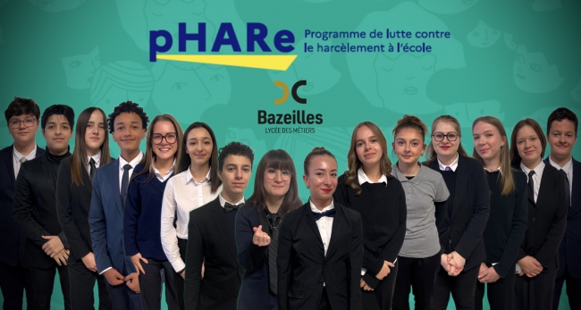 Les Ambassadeurs du Lycée de Bazeilles participent au concours PHARE, Non au Harcèlement