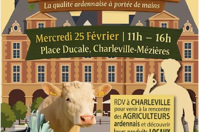 Les producteurs ardennais s’invitent place Ducale 
