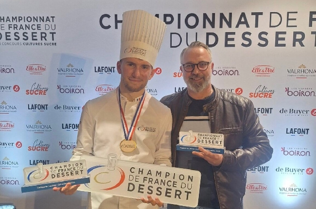 Bastien Meulot élève au lycée des métiers de Bazeilles décroche le titre de Champion de France du Dessert 