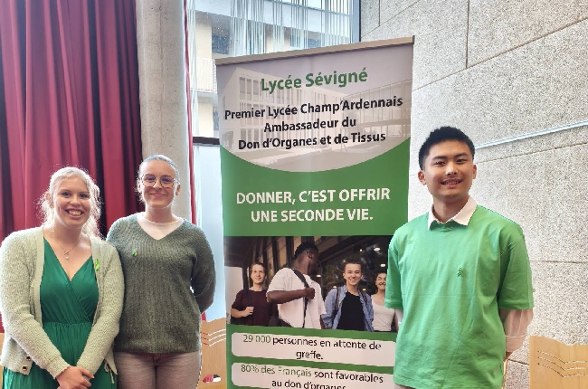 Donner la vie après la mort : Le lycée Sévigné ouvre le débat en devenant ambassadeur du don d'organes