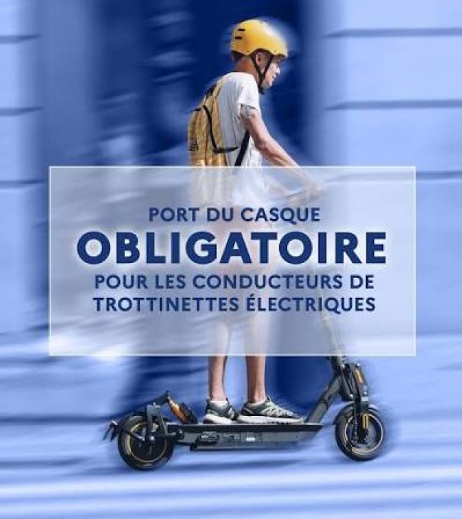 Ardennes :  Casque obligatoire pour les trottinettes électriques à Sedan 