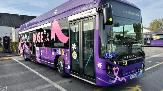 Ardennes:  Les bus Tac se mettent au rose ! 